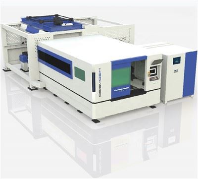 Mesin Pemotong Laser CNC Jadual Pertukaran dengan Pemuatan dan Pemunggahan Automatik
